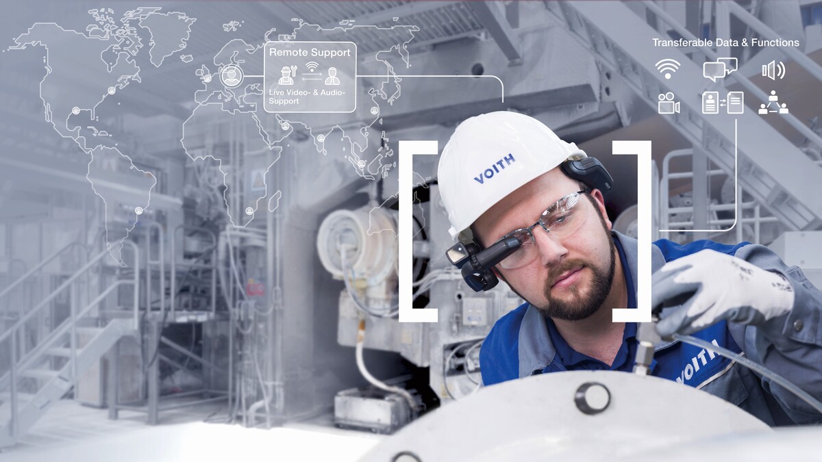 Mit dem digitalen Tool f&uuml;r Remote Video Support OnCall.Video bietet Voith seinen Kunden einen zeit- und ortsunabh&auml;ngigen Zugriff auf Expertenwissen und schnelle Probleml&ouml;sungen.