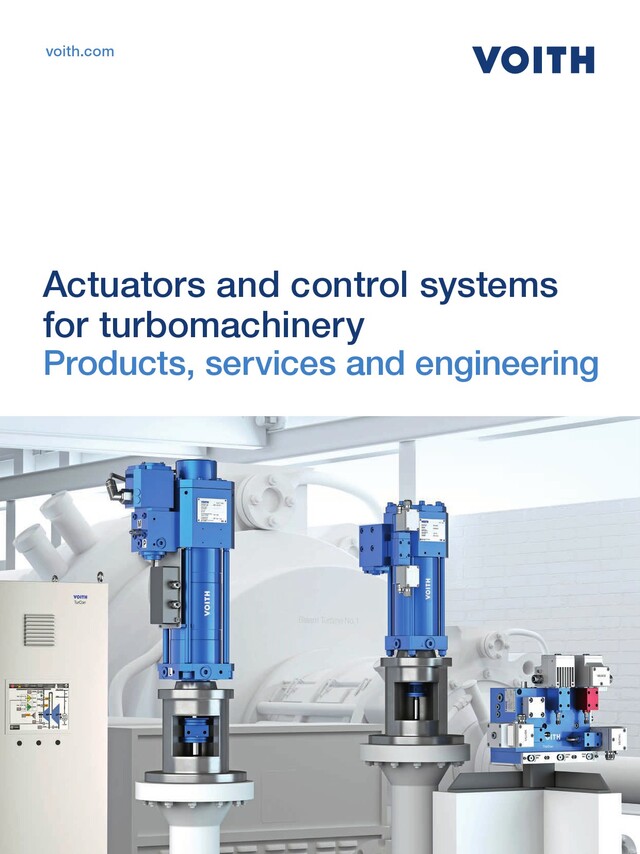Aktoren und Regelsysteme f&uuml;r Voith Turbomaschinen