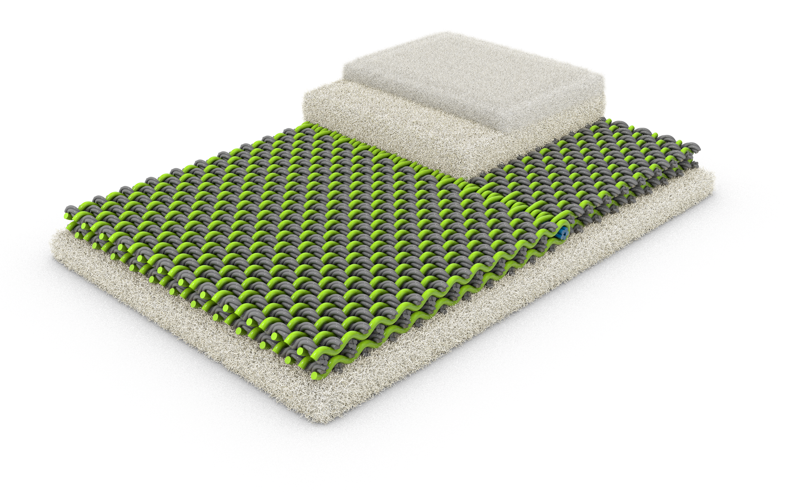 Durch die Umsetzung des „Design for Recycling“- Konzepts kommt in der Herstellung von Infinity +Green nur ein einziger Polyamidtyp zum Einsatz.